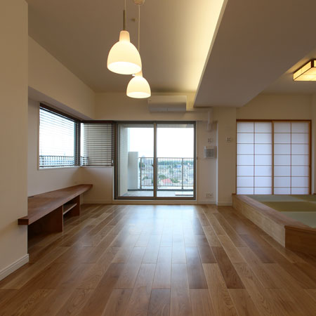 マンションリビングのリフォーム