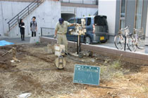 地盤調査の写真